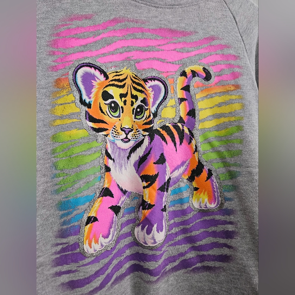Lisa Frank Tiger crew neck sweatshirt!